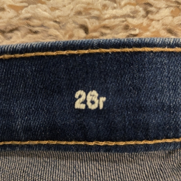 GAP Mid Rise Size 26R Straight Leg Jeans Dark Wash With Flex Waist - Picture 7 of 16